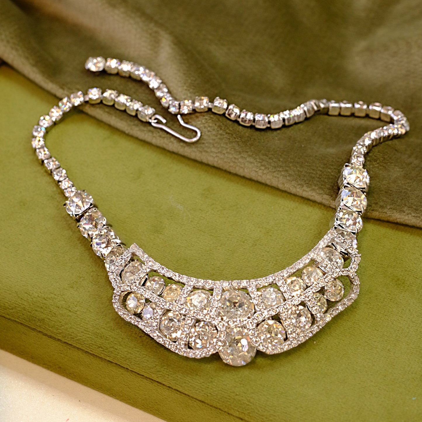 Kramer Caged Rhinestone Necklace