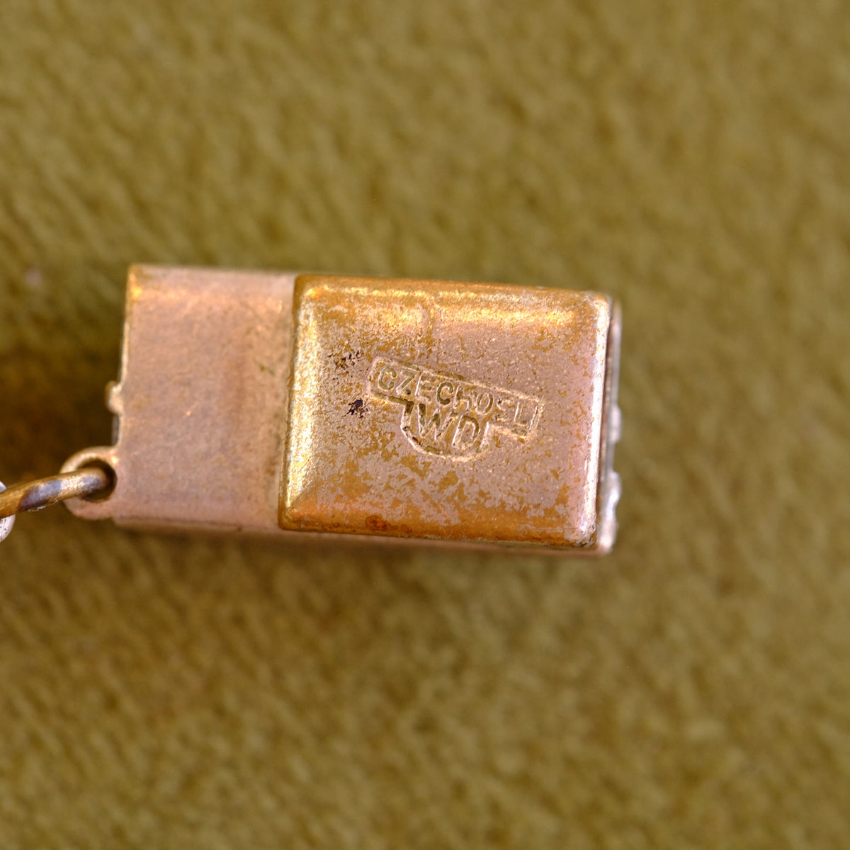 Art Deco Czech Tigers Eye Necklace