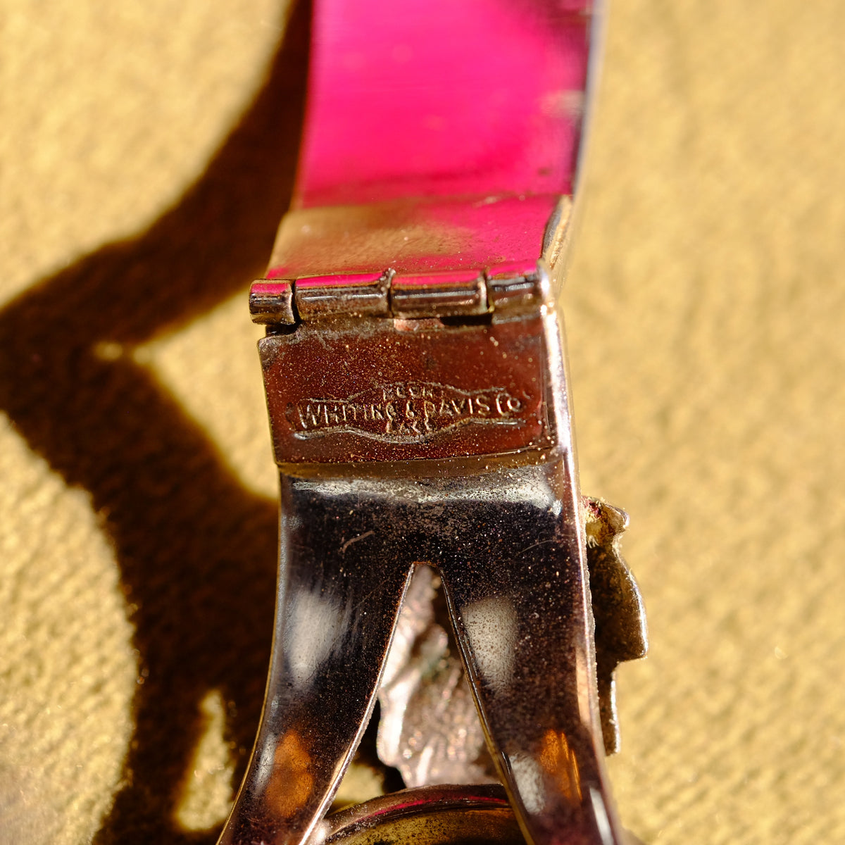 Vintage Silvertone Snake Bracelet