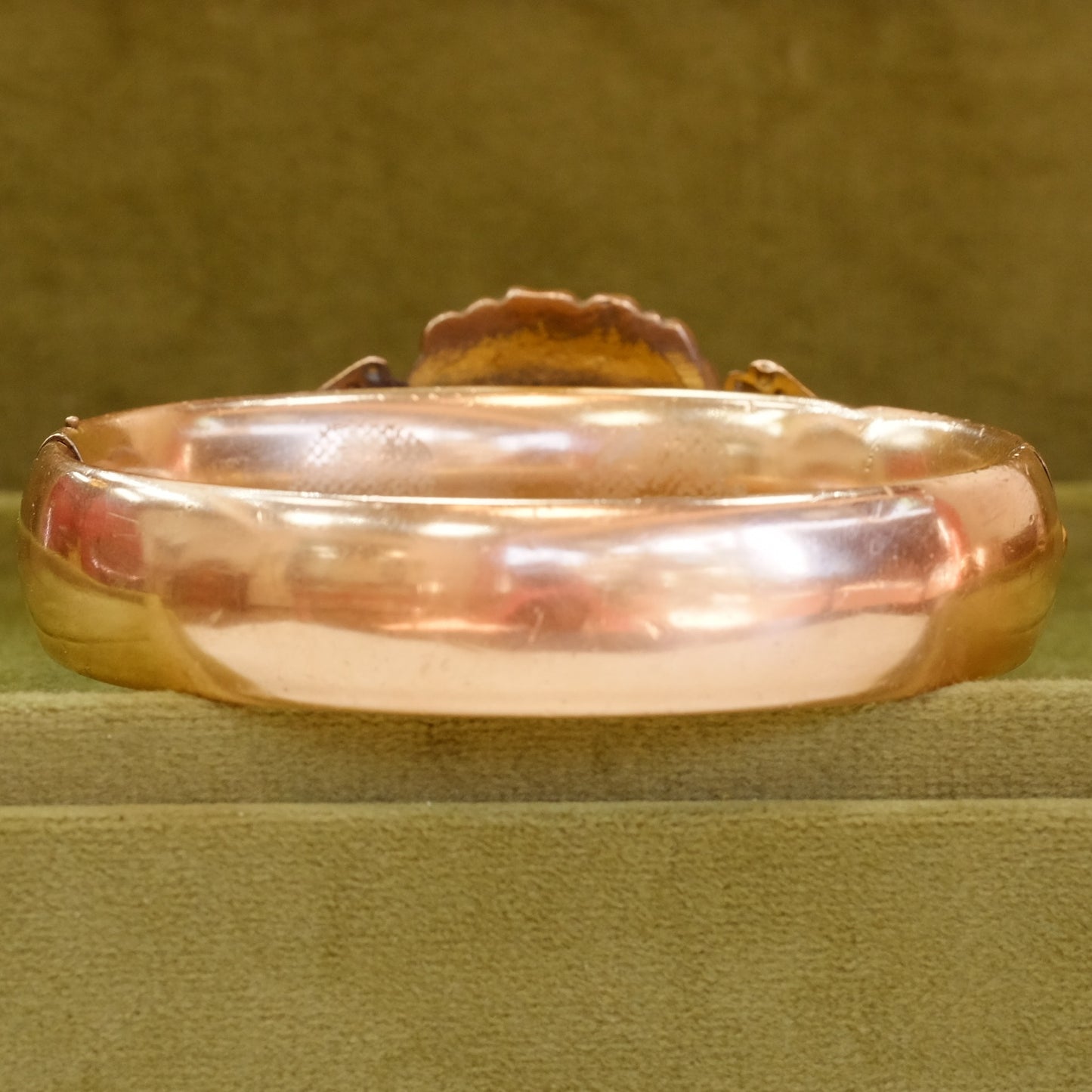 Victorian Gold Filled Bangle with Lion Head 1880s
