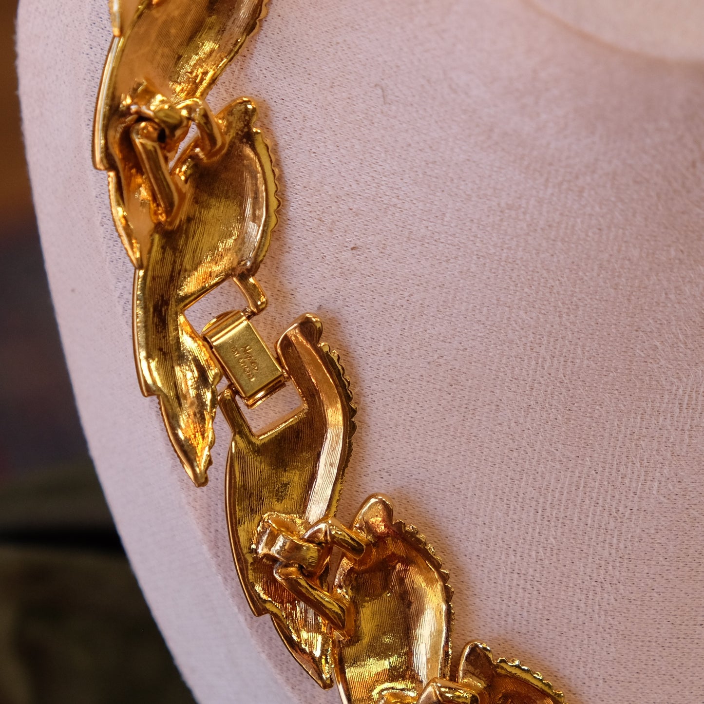 Vintage Napier Wide Brushed Necklace