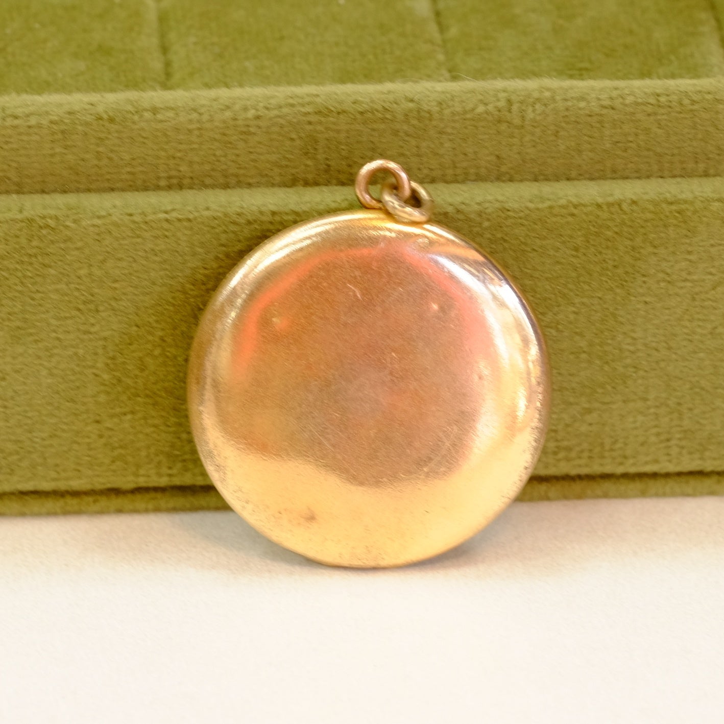 Victorian Gold Filled Paste Narcissus Flower Locket