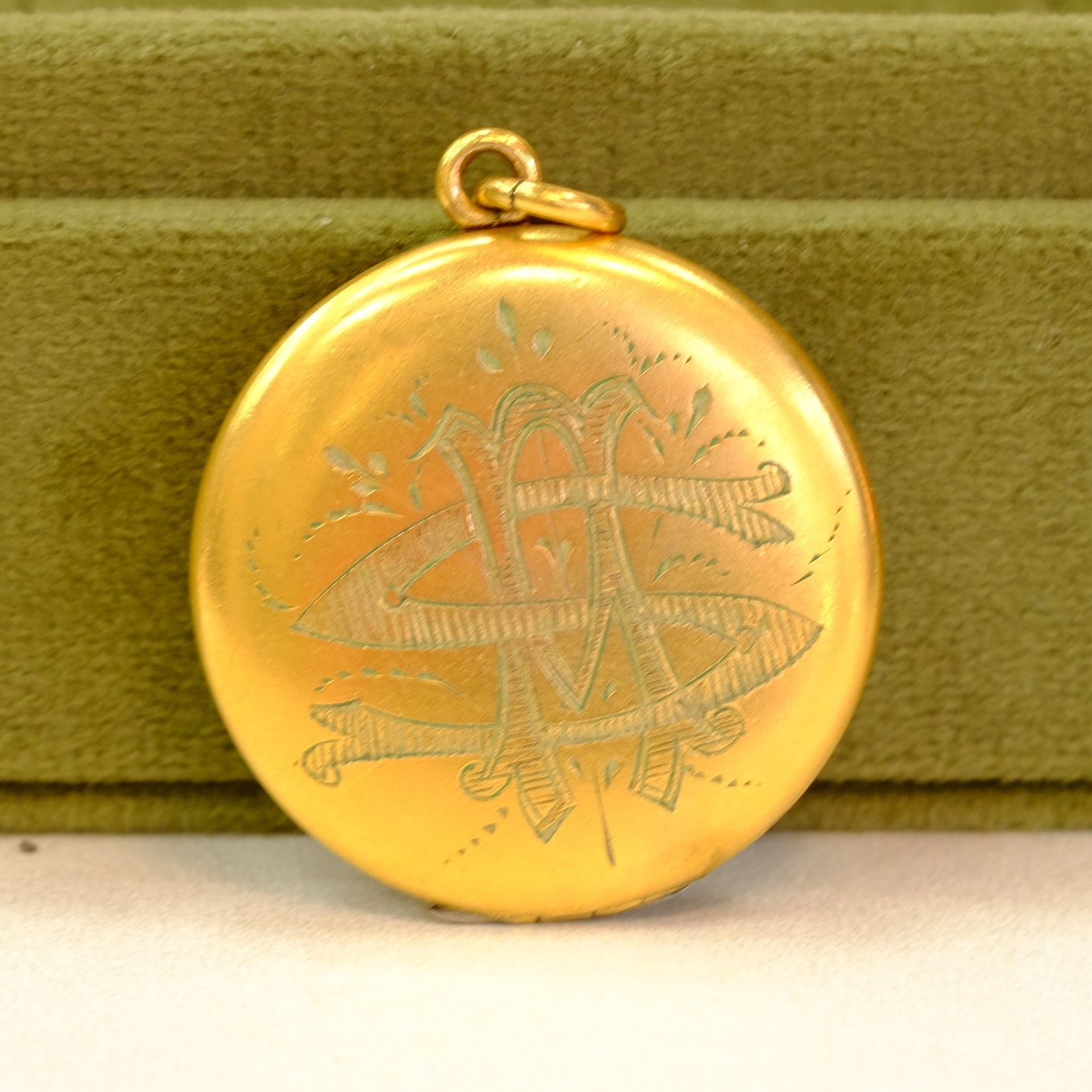 Victorian Gold Filled Locket with Rose Cut Diamonds