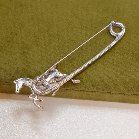 Unusual Horse Large Pin 1930s