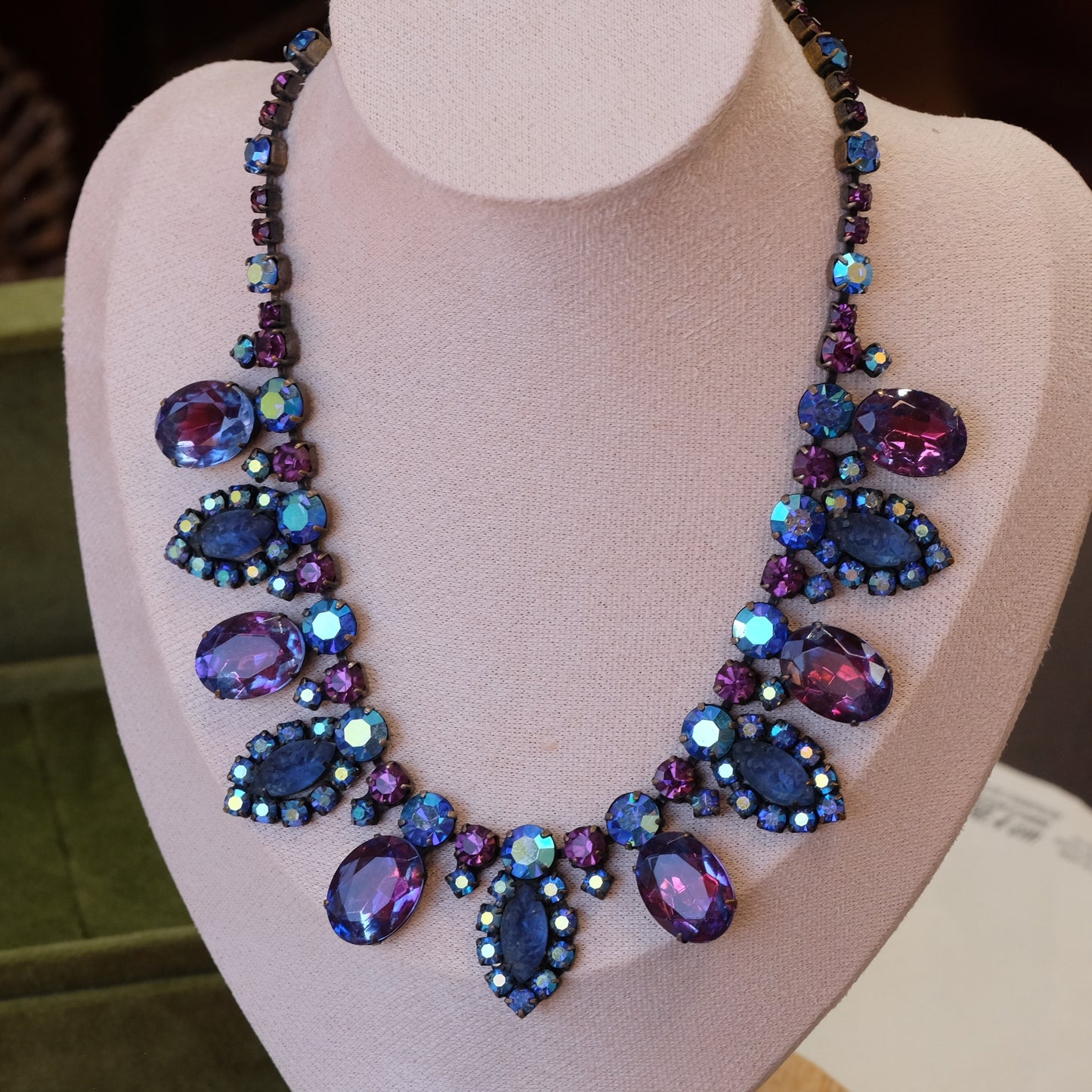Vintage Czech Necklace and Bracelet Set 1950s