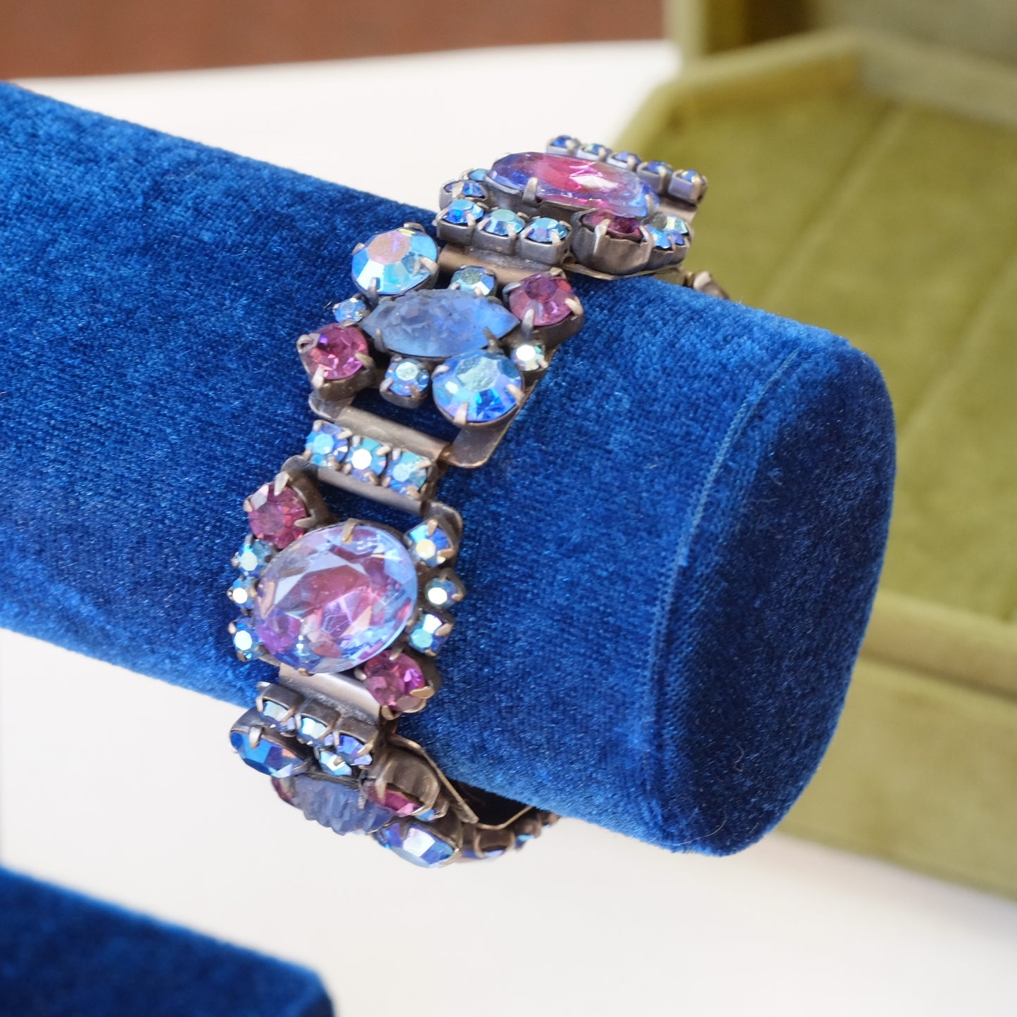 Vintage Czech Necklace and Bracelet Set 1950s