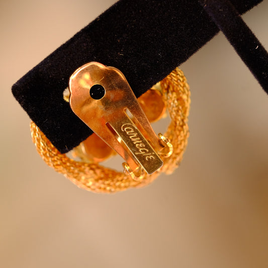 Hattie Carnegie Rope Earrings