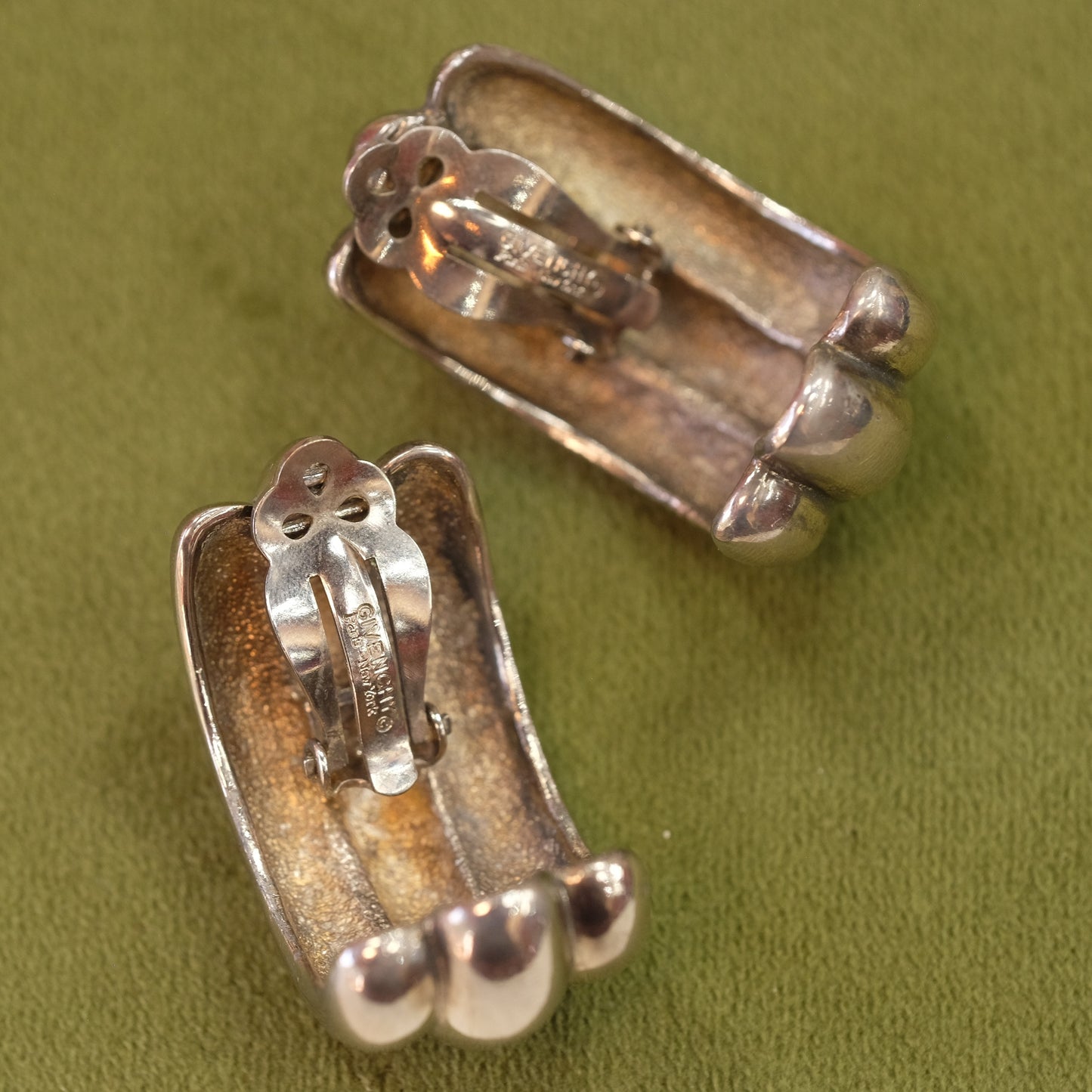 Vintage Givenchy Hoops Clip on Earrings