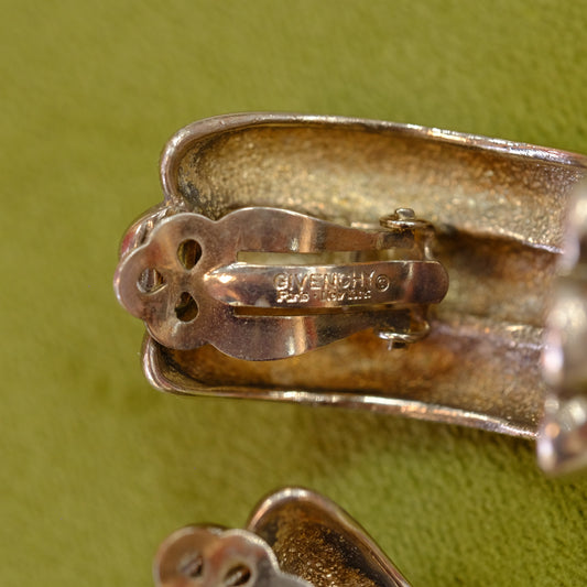 Vintage Givenchy Hoops Clip on Earrings
