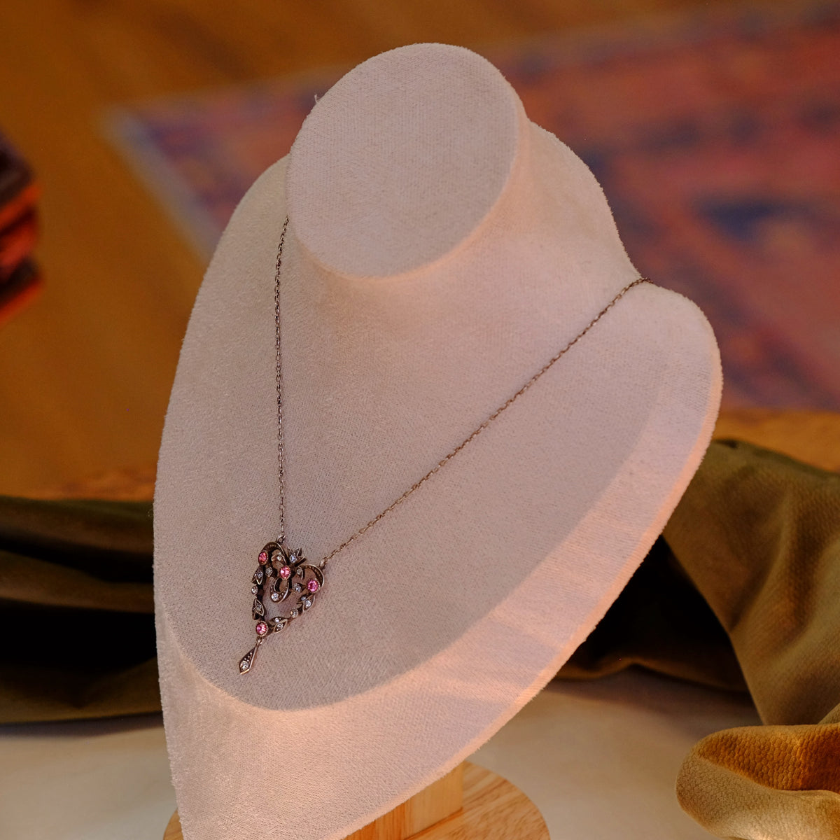 Vintage Paste Silver Articulate Necklace