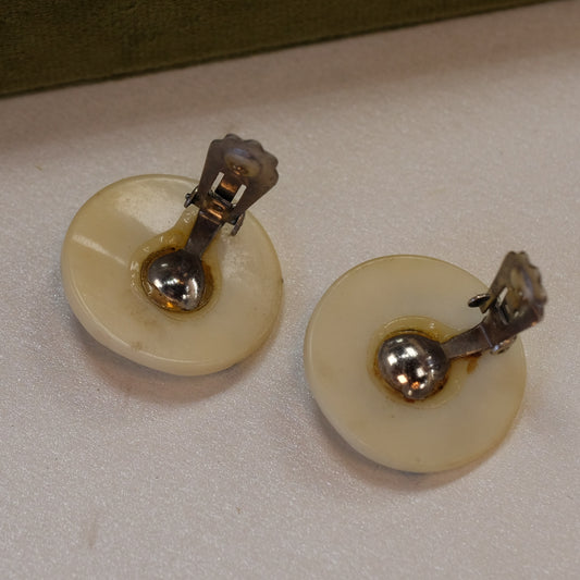 Art Deco Lucite Earrings 1920s