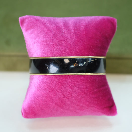 Victorian Gold Filled Enamel Buckle Bracelet