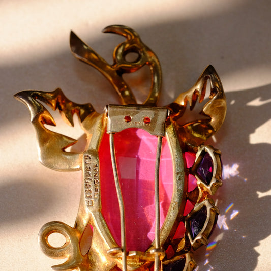 Eisenberg Sterling Berry Fur Clip 1940s