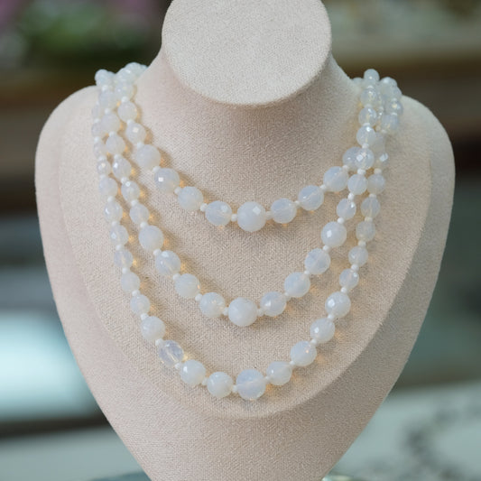 Vintage Hattie Carnegie Opalite Necklace 1960s