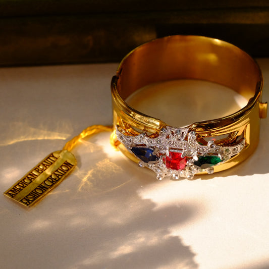 McClelland Barclay Gem Color Bracelet Cuff 1940s