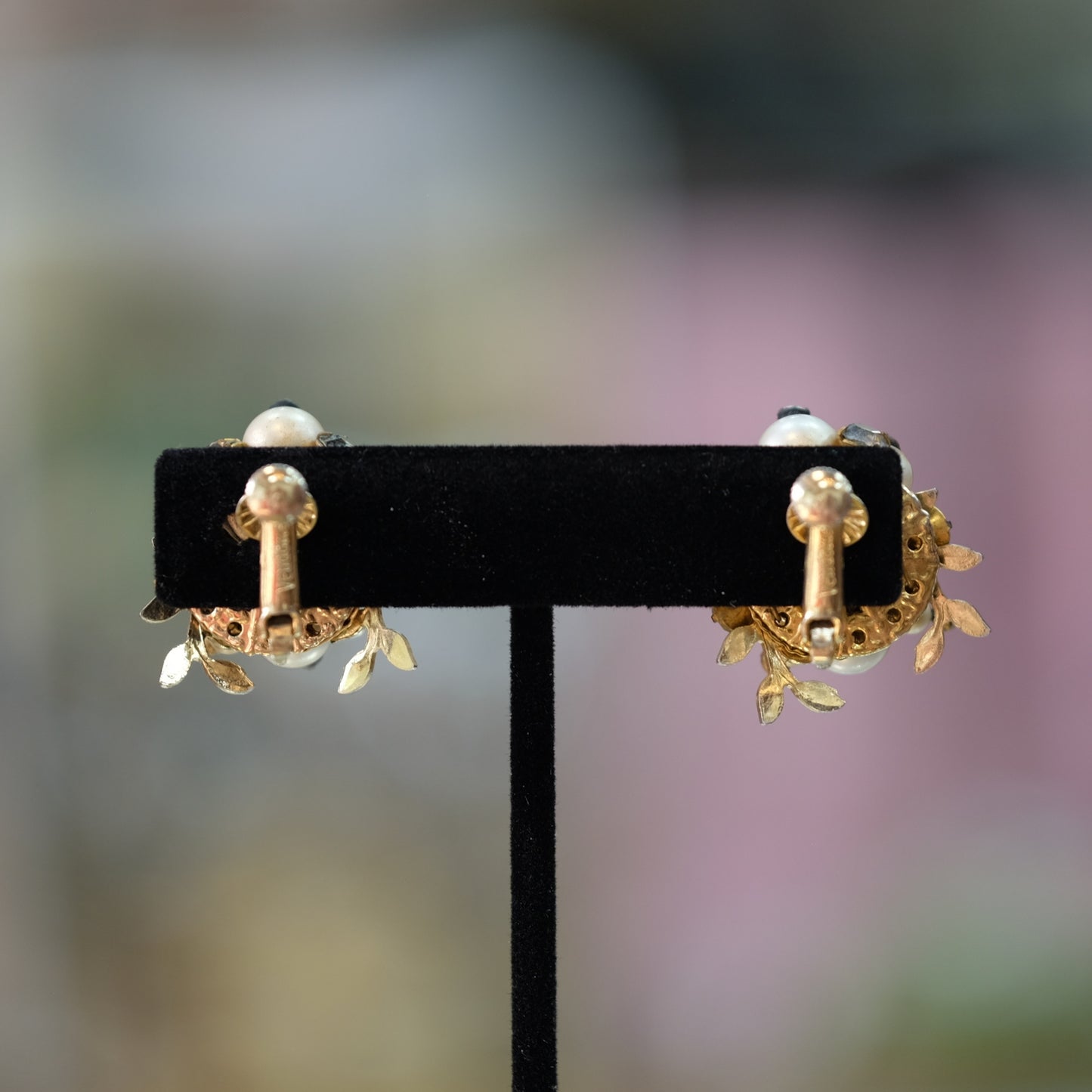 Vintage Vendome Clip on Earrings 1960s