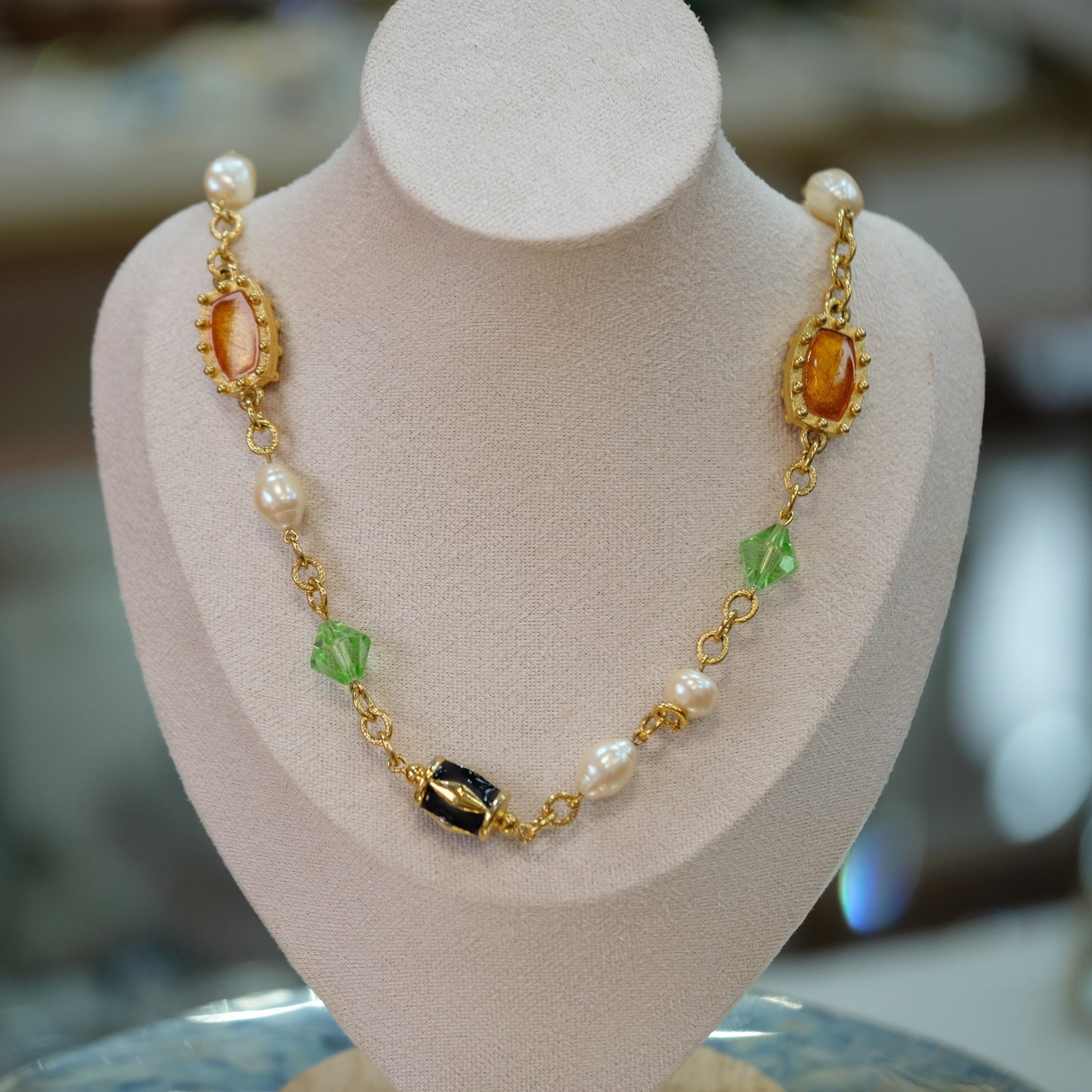 Vintage Monet Designer Necklace 1980s