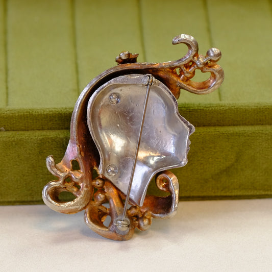 Fred Block Lady Pin 1940s