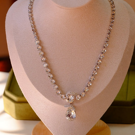 Eisenberg Ice Tear Drop Necklace 1950s