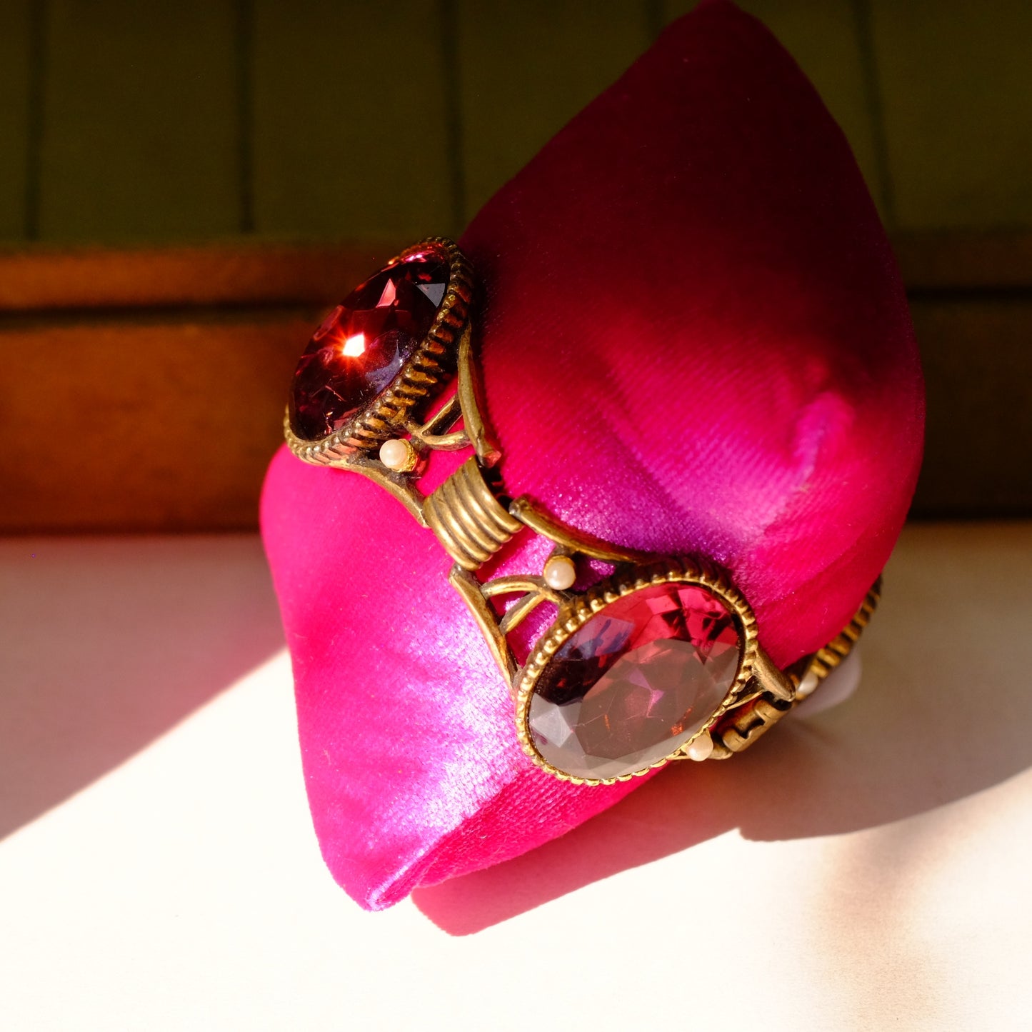 Vintage Selro Faux Amethyst Bracelet 1950s