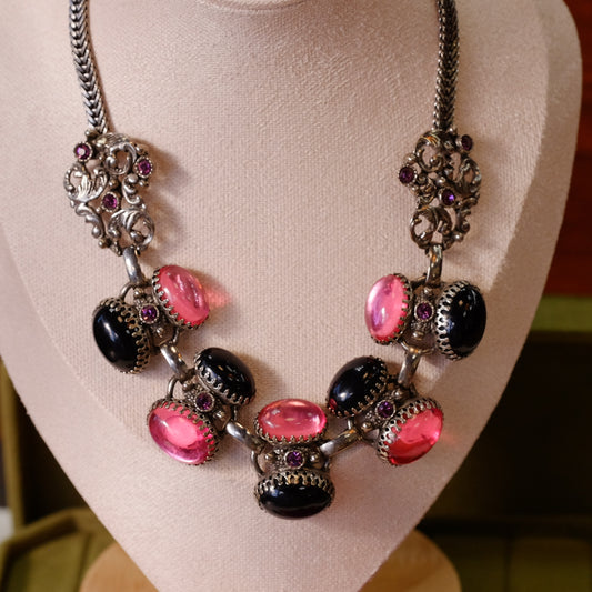 Vintage Selro Necklace, Bracelet and Earrings set 1960s