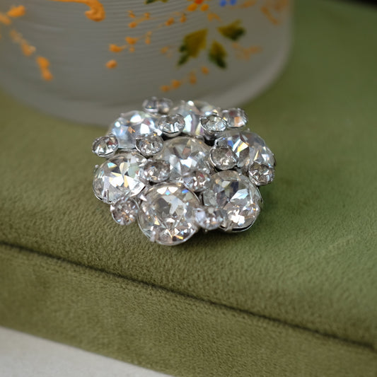 Kramer of New York Small Rhinestone Flower Pin