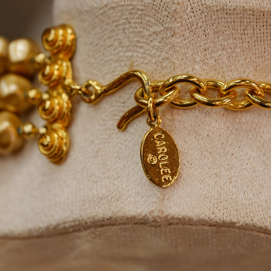 Multi Row Carolee Vintage Necklace 1980s