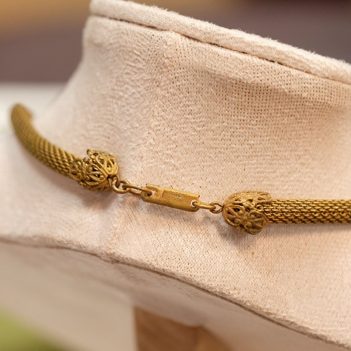 Miriam Haskell Lion Pendant Necklace 1970s