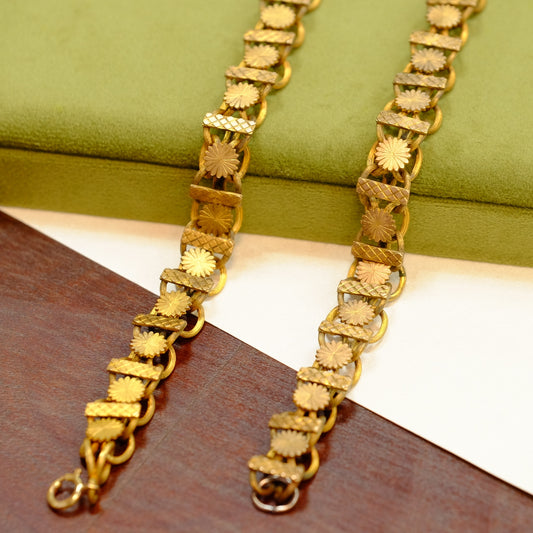 Victorian Sterling Overlay gold wedding bridal pair bracelets