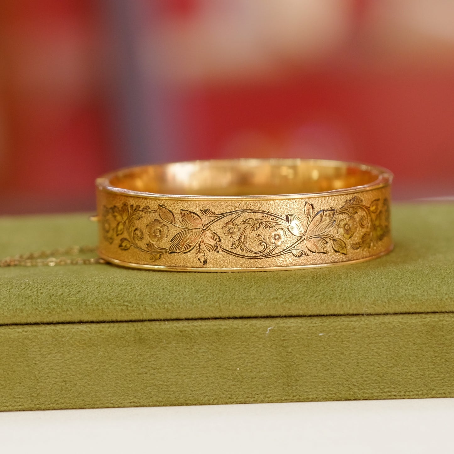 Victorian Gold Filled Bangle Bracelet 1890s
