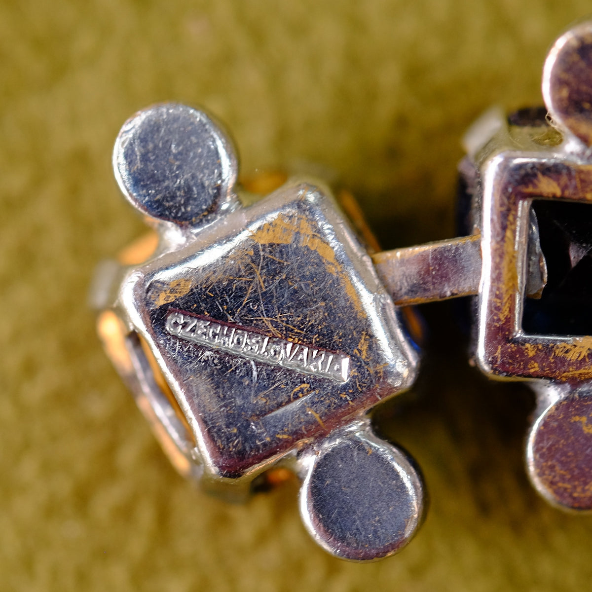 Vintage Czech Glass Bracelet 1930s