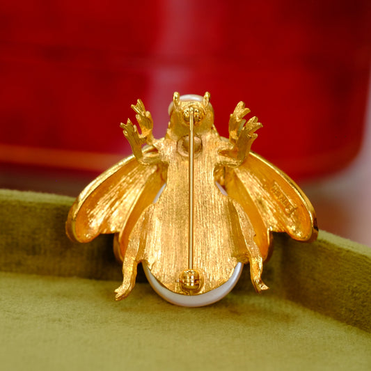 Vintage Trifari Beetle Brooch 1960s