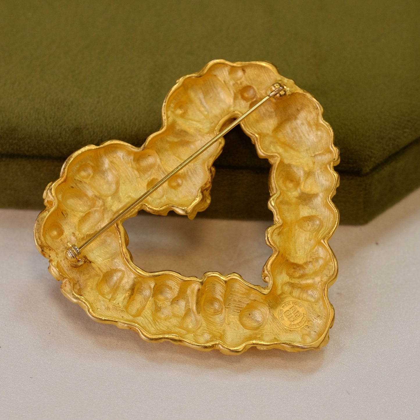 Givenchy Large Heart Brooch 1990s