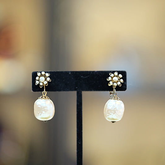 Miriam Haskell Pearl Drop Earrings