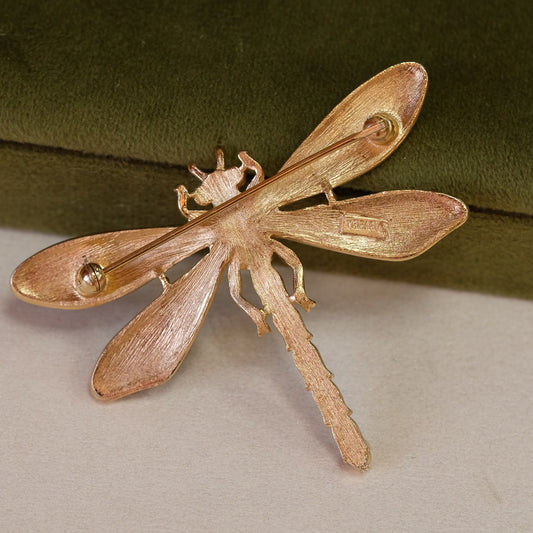 Vintage Trifari Dragonfly Brooch 1960s