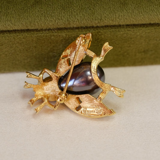 Vintage Trifari Beetle Brooch 1960s