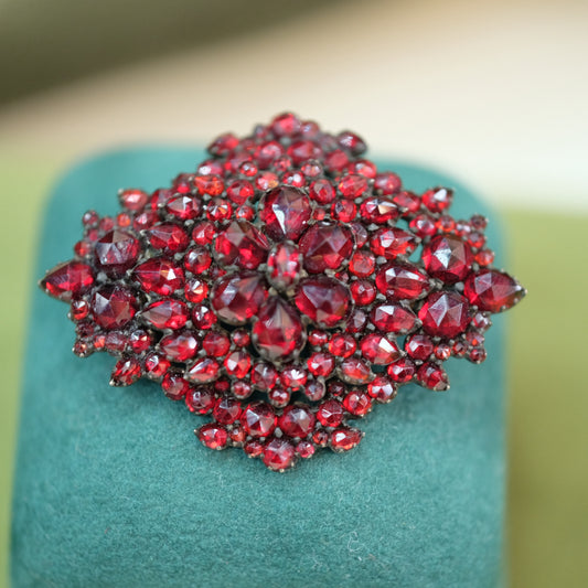 Victorian Bohemian Garnet Pin