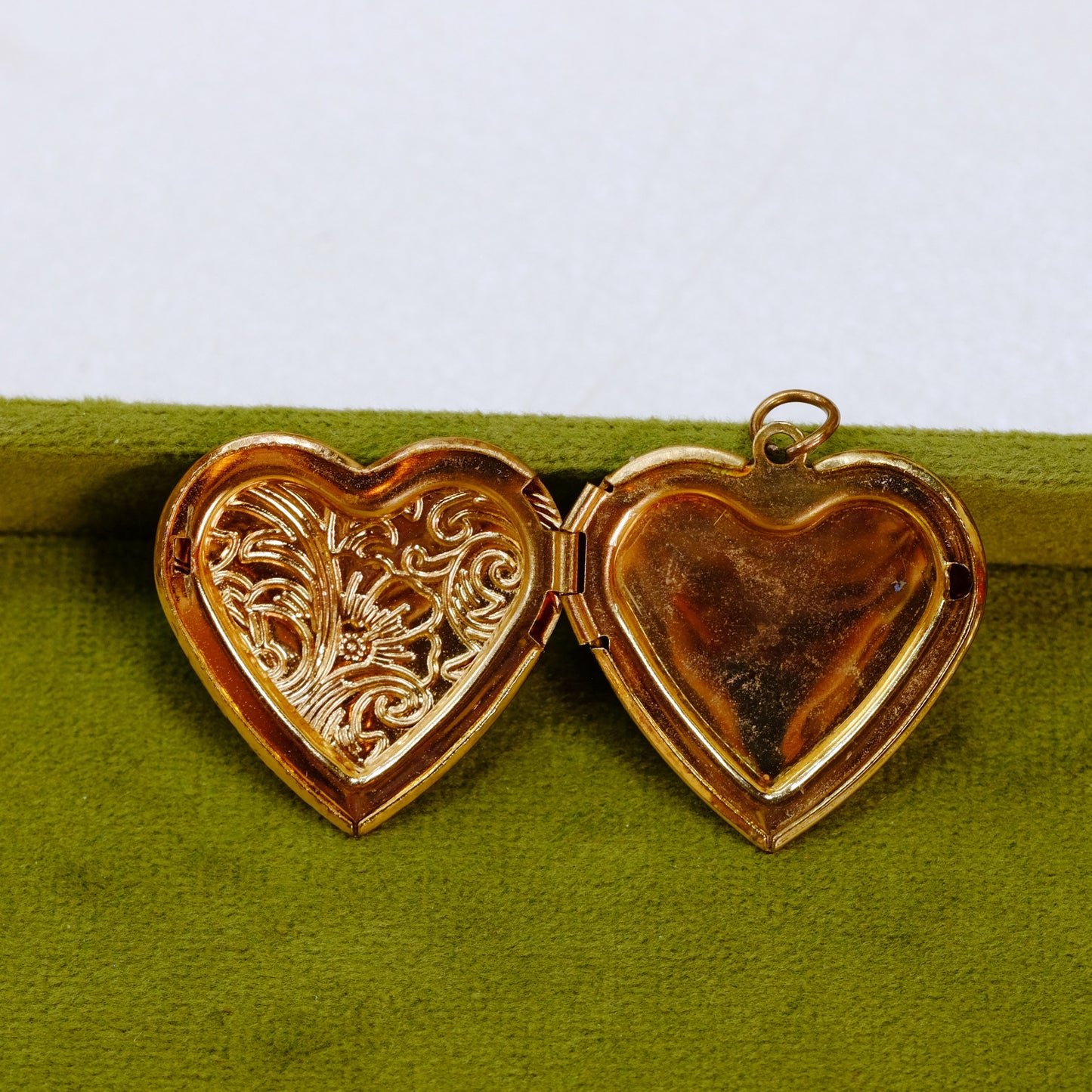 Antique Floral Heart Locket