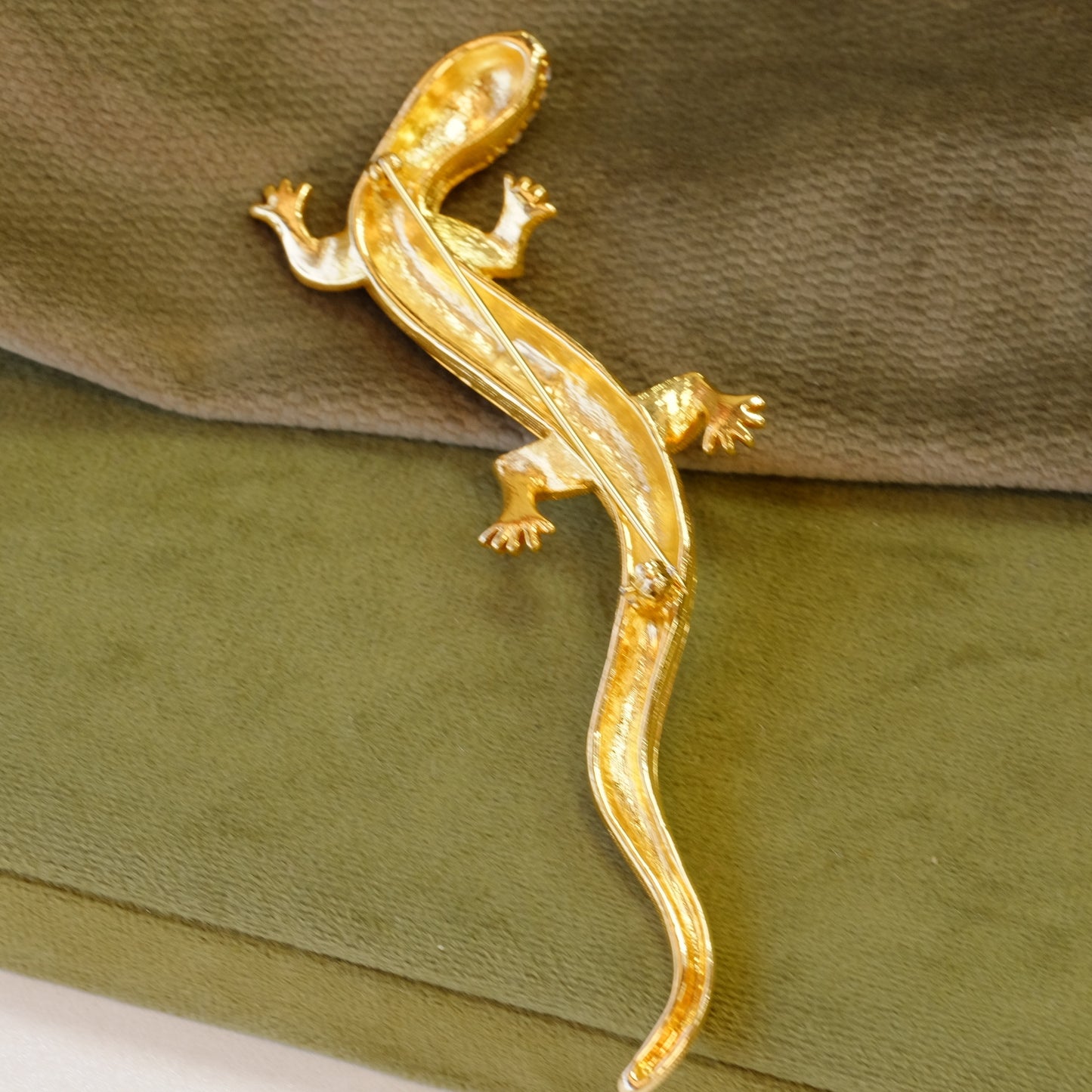 Vintage Lizard brooch 1980s