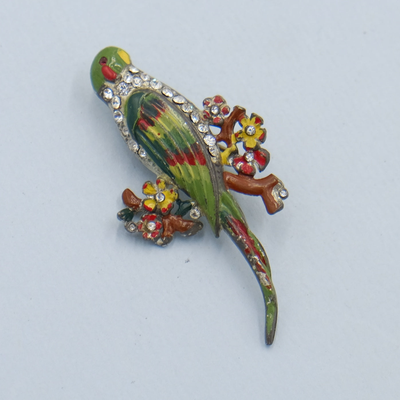 Vintage Coro Early Parrot Dress Clip 1930s
