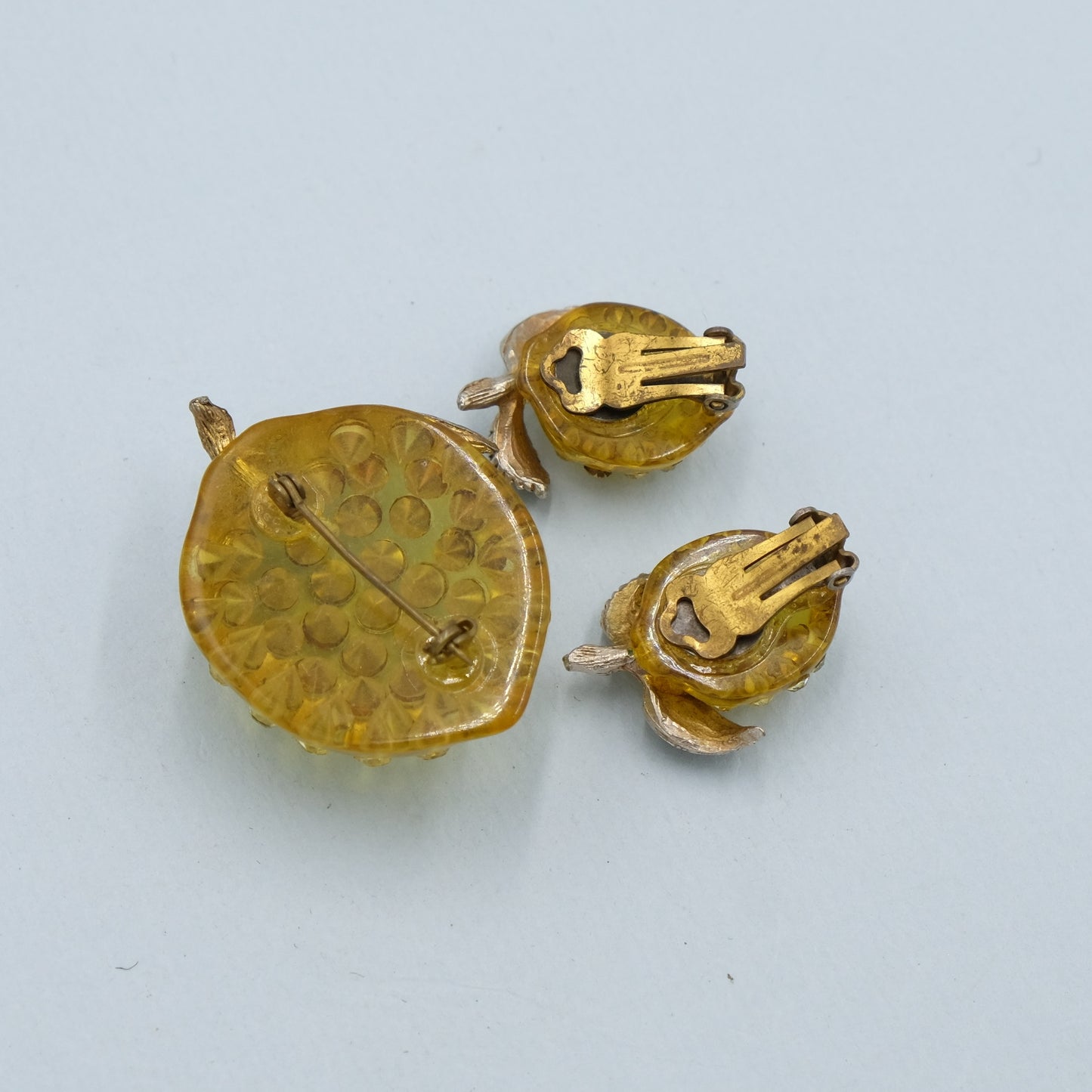 Vintage Western Germany Lucite Fruit Set 1960s