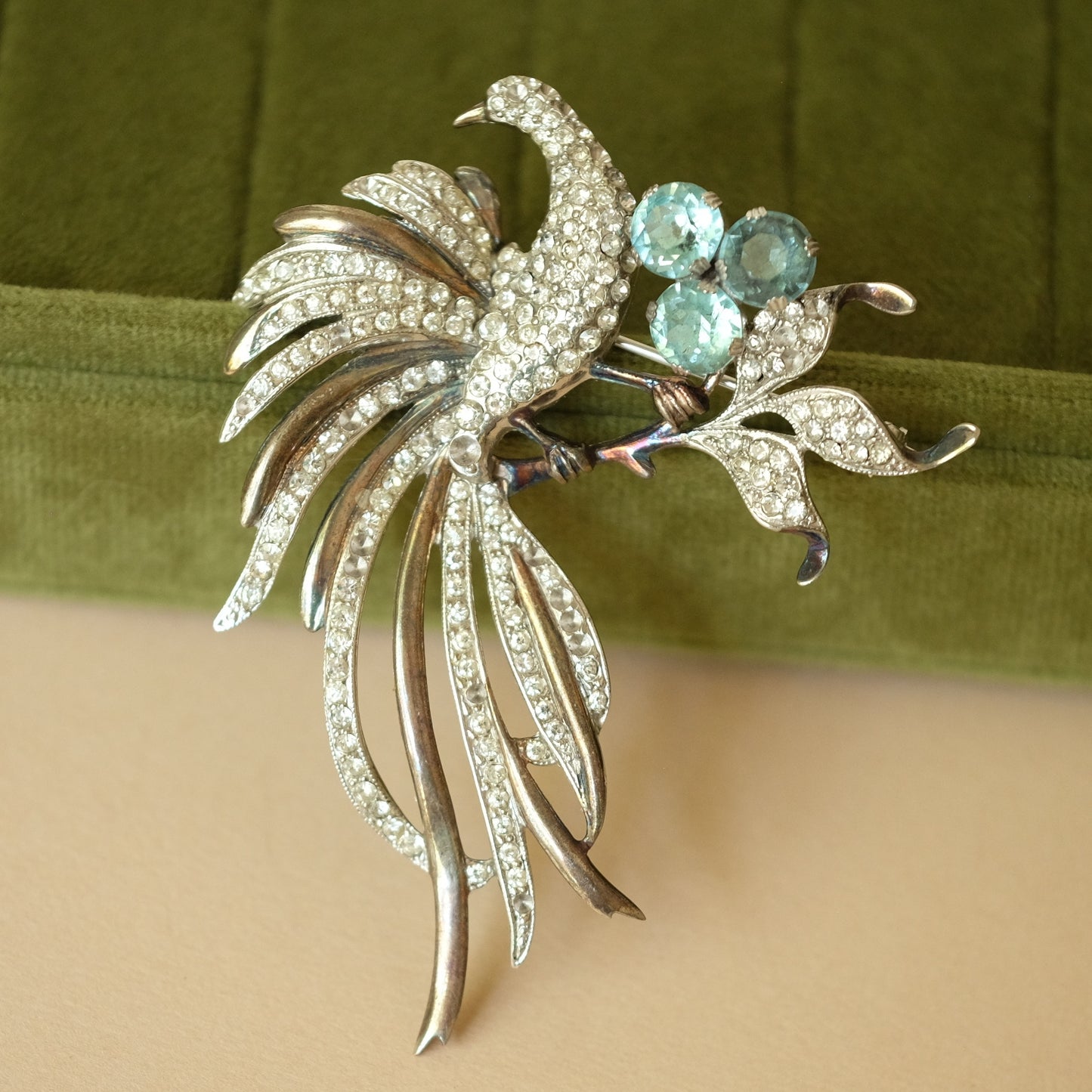 Vintage Reja Sterling Bird brooch 1940s