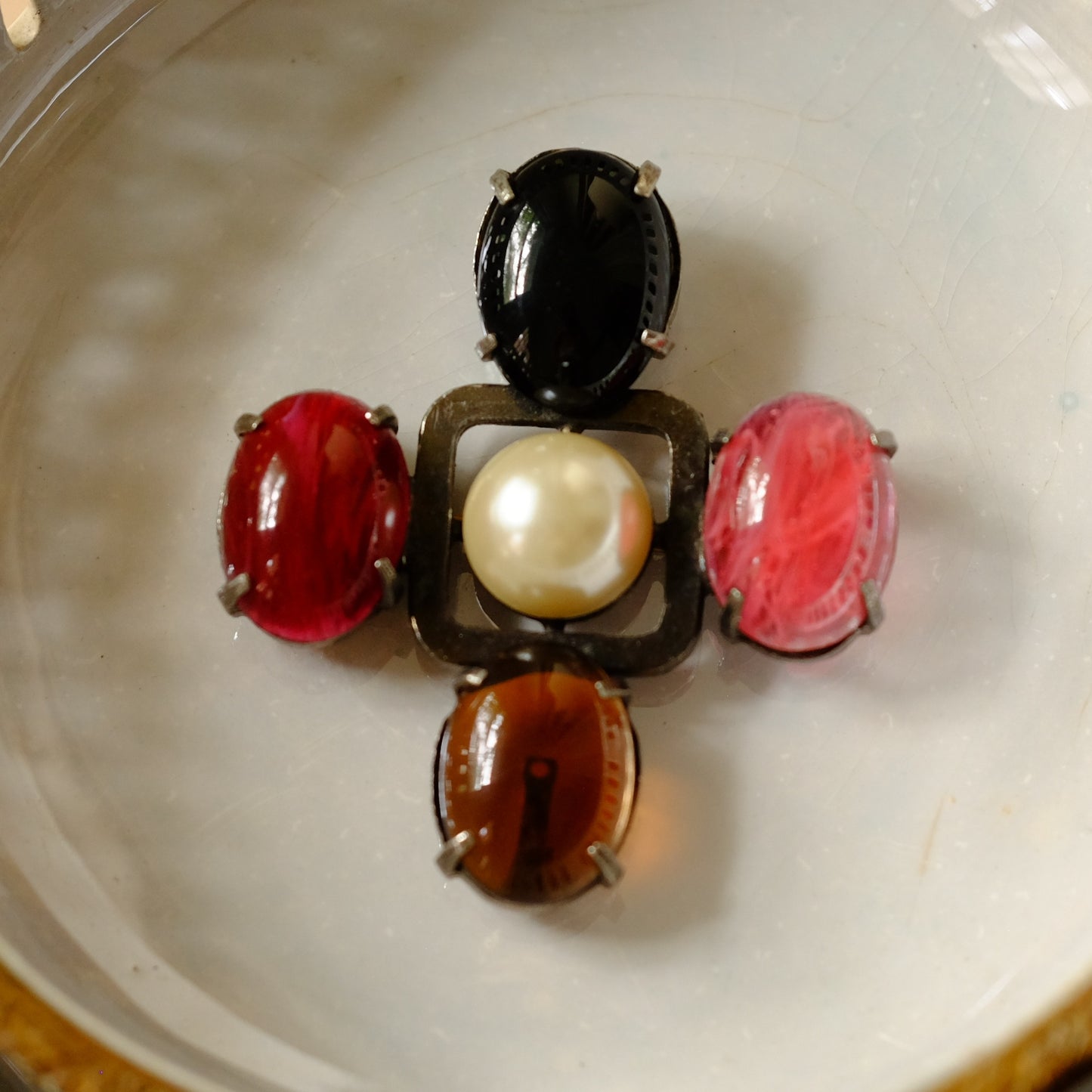 Vintage Yves Saint Laurent Cross Brooch by Roger Scemama 1970s