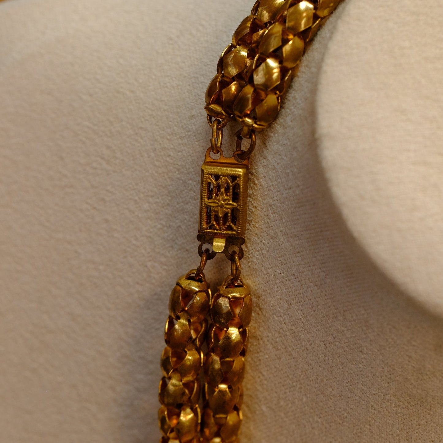 Vintage Double Chain Necklace 1930s