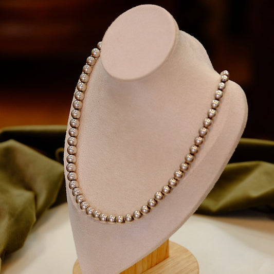 Mexican Pearls Silver Necklace