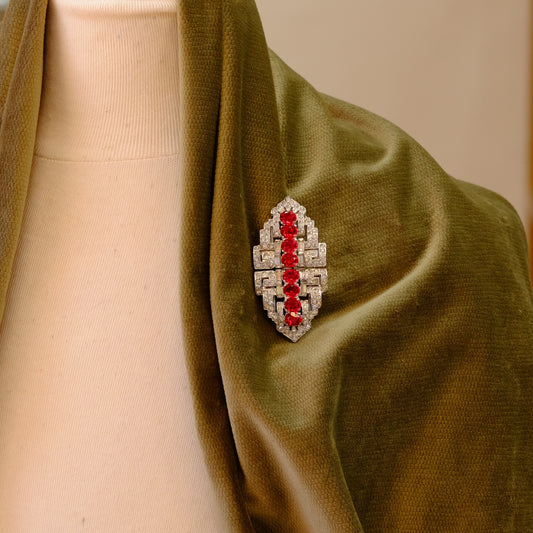 Trifari Clip Mates Duette Brooch 1940s