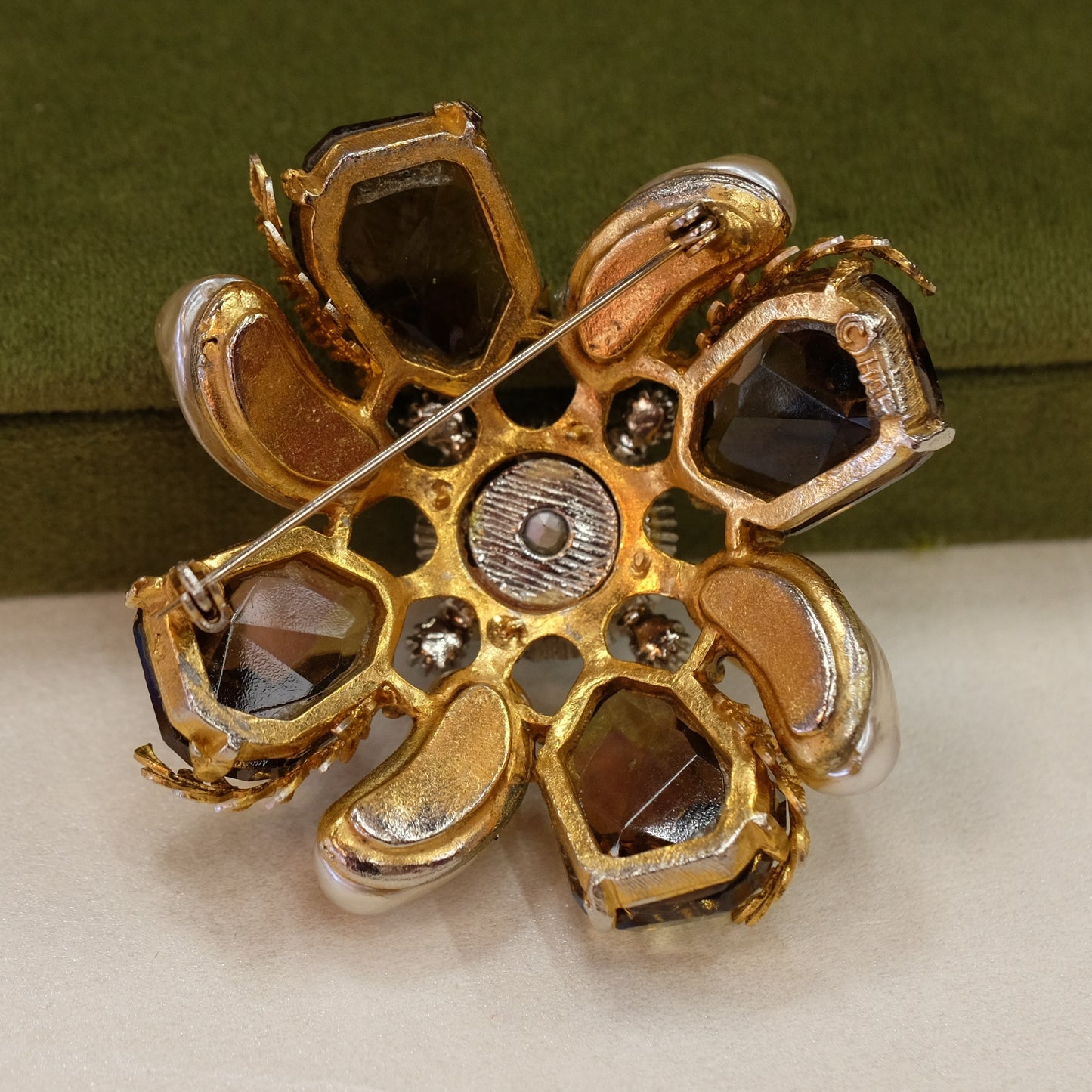 Vintage HAR Aurora Borealis Brooch 1950s