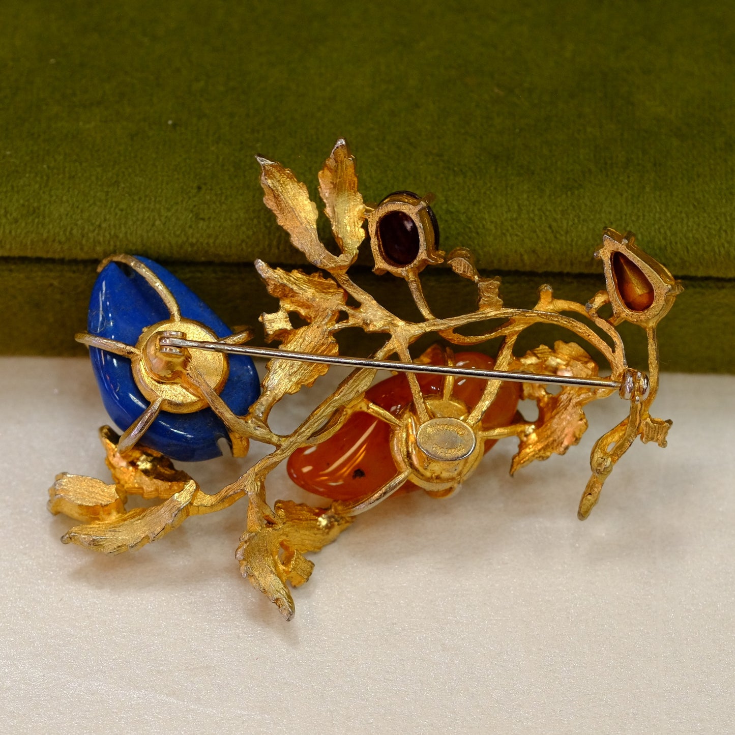 Hattie Carnegie Gemstone Brooch 1950s