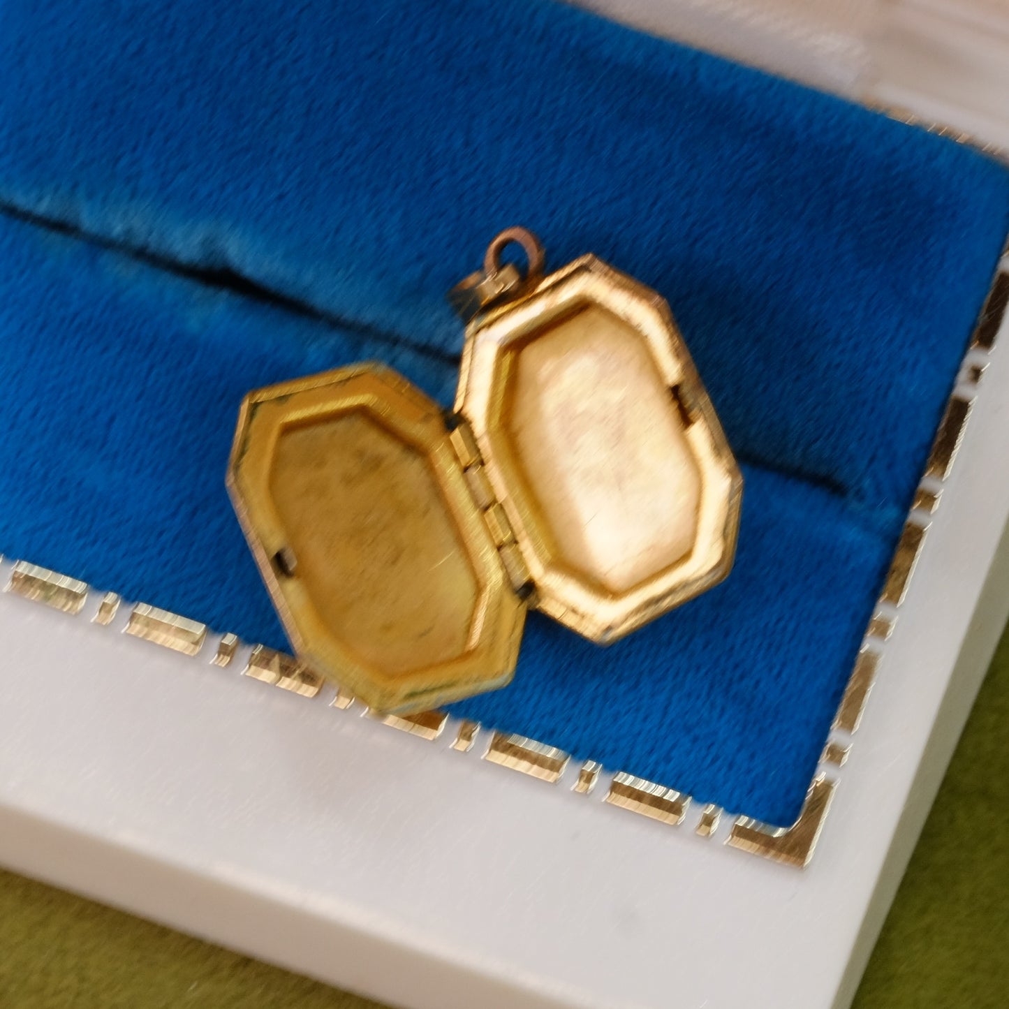 Victorian Gold filled Rectangular Small Locket