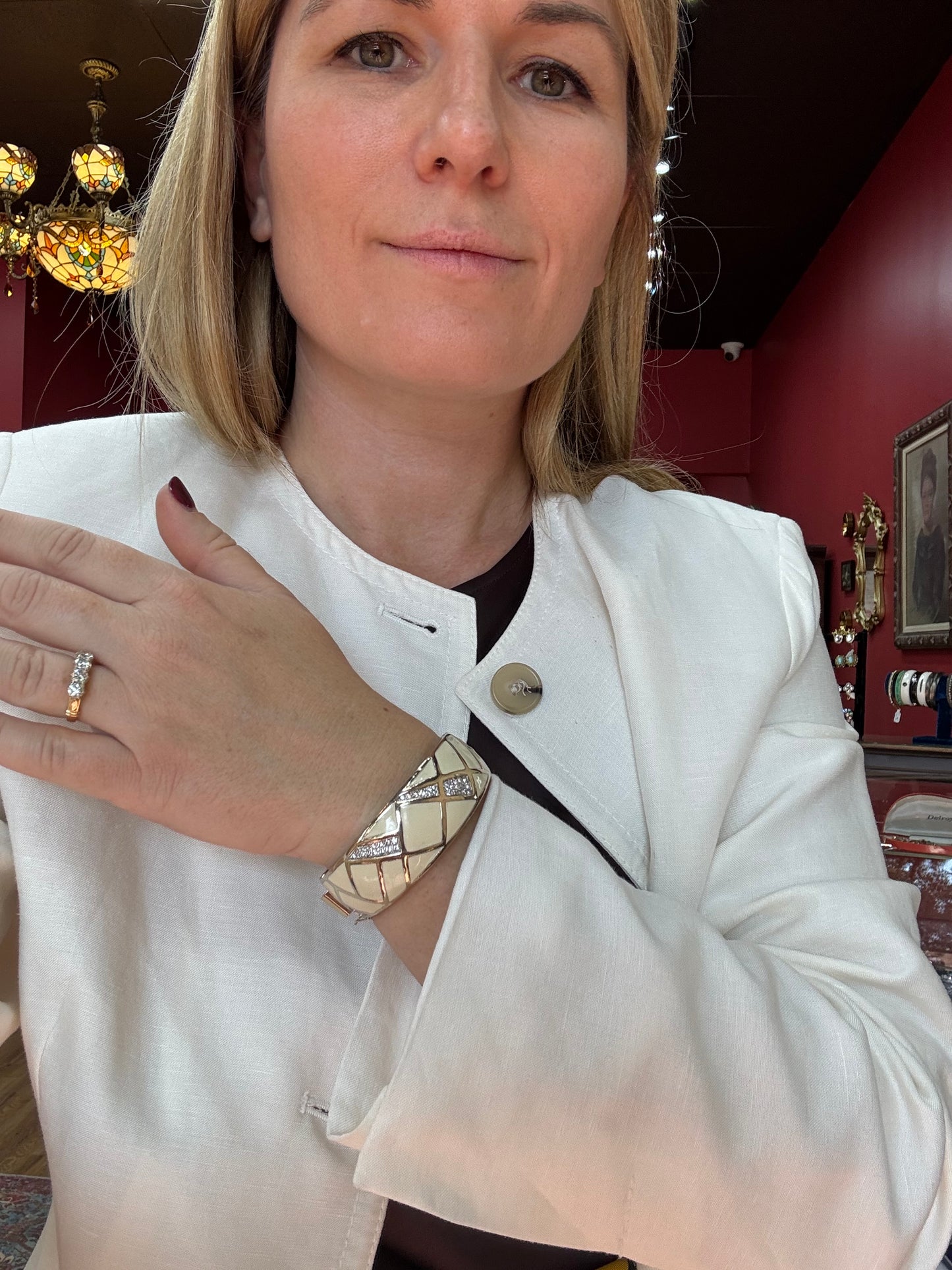 Vintage Panetta Enamel Bracelet 1960s